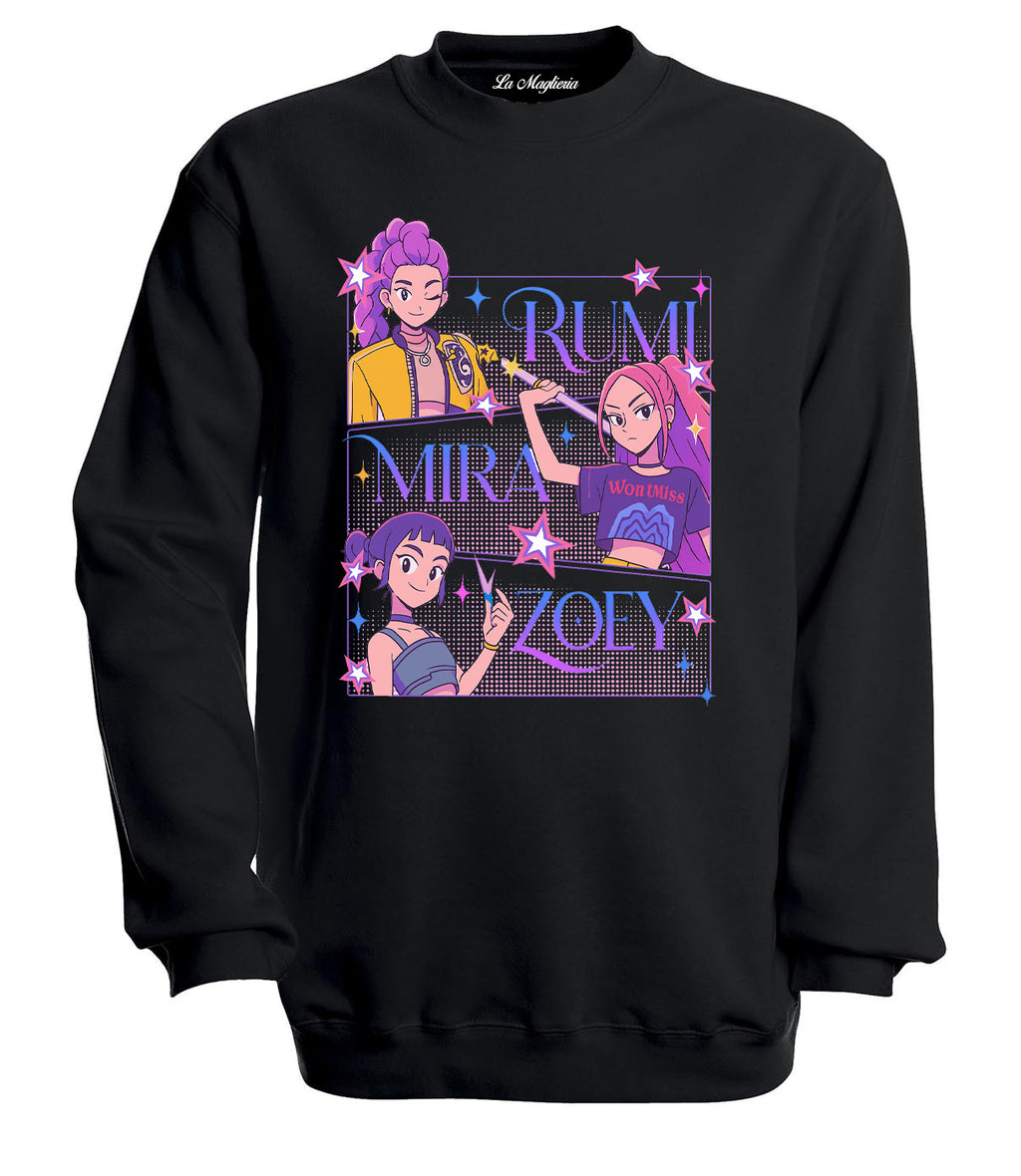 Felpa delle Huntrix - Mira, Rumi e Zoey v.4