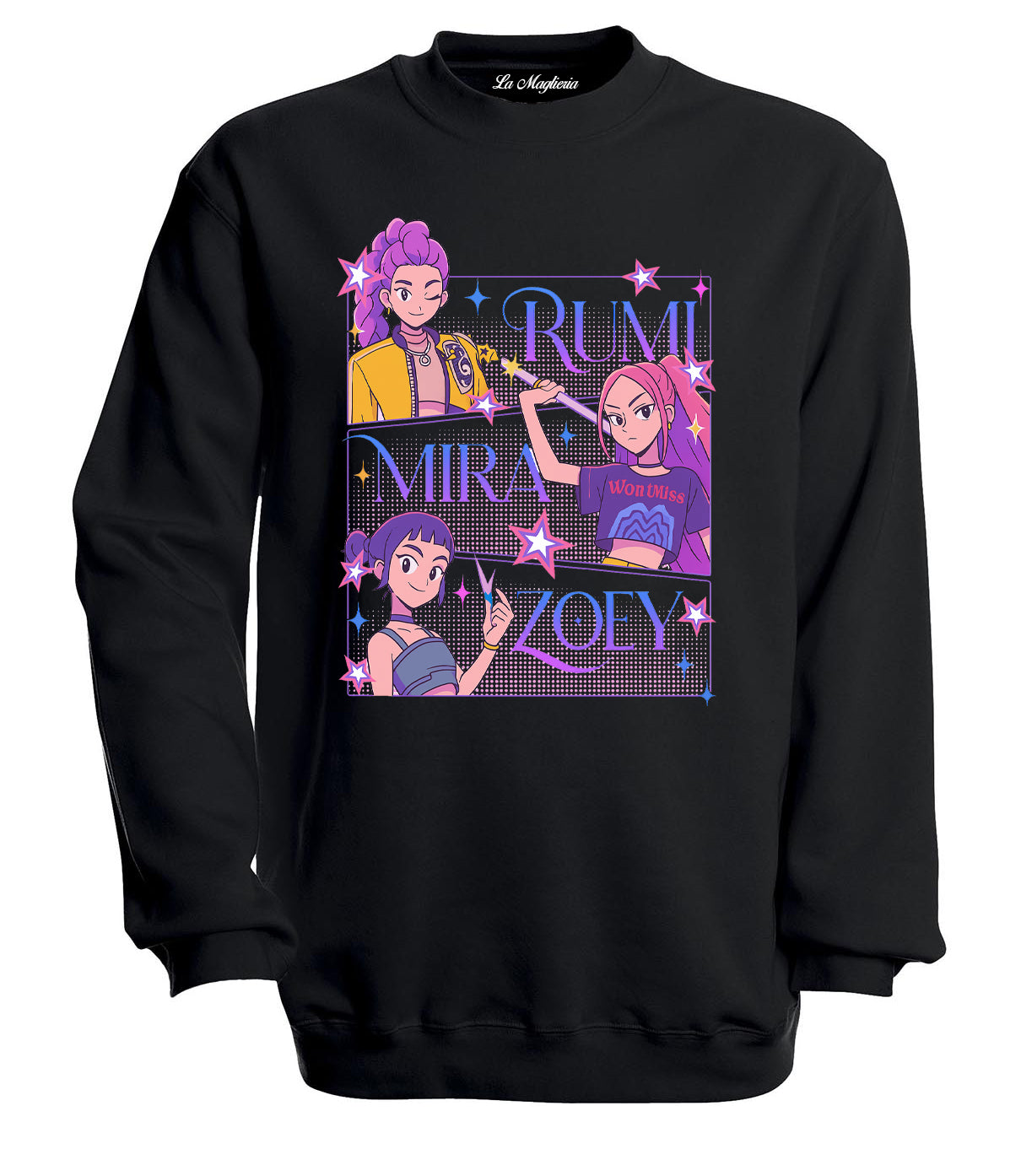 Felpa delle Huntrix - Mira, Rumi e Zoey v.4