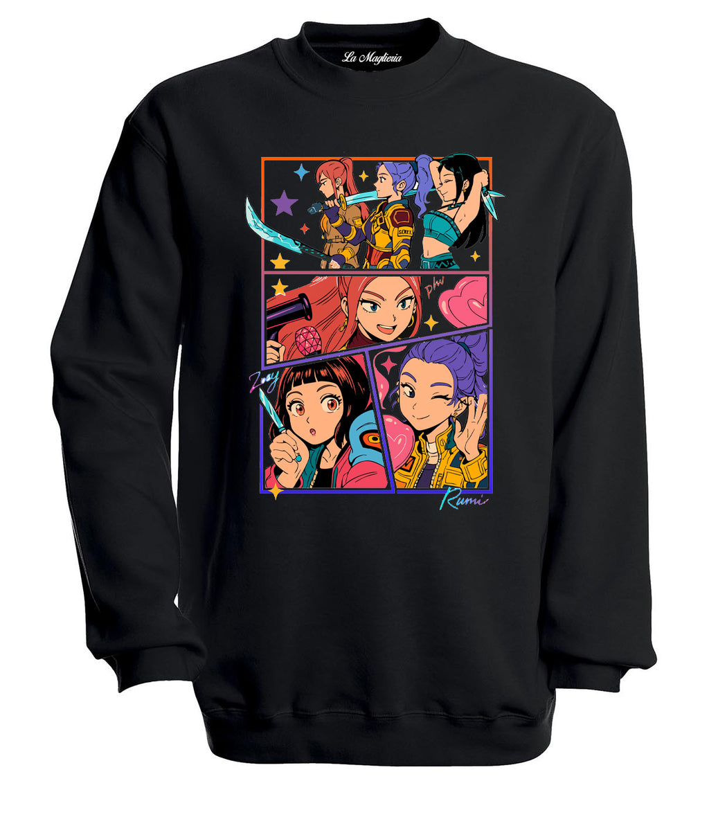 Felpa delle Huntrix - Mira, Rumi e Zoey v.3