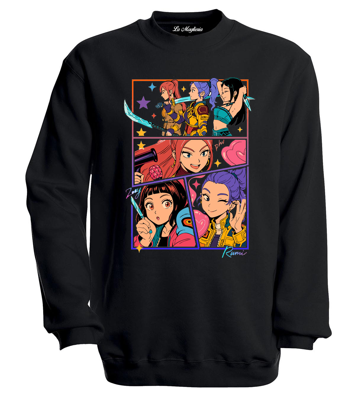 Felpa delle Huntrix - Mira, Rumi e Zoey v.3