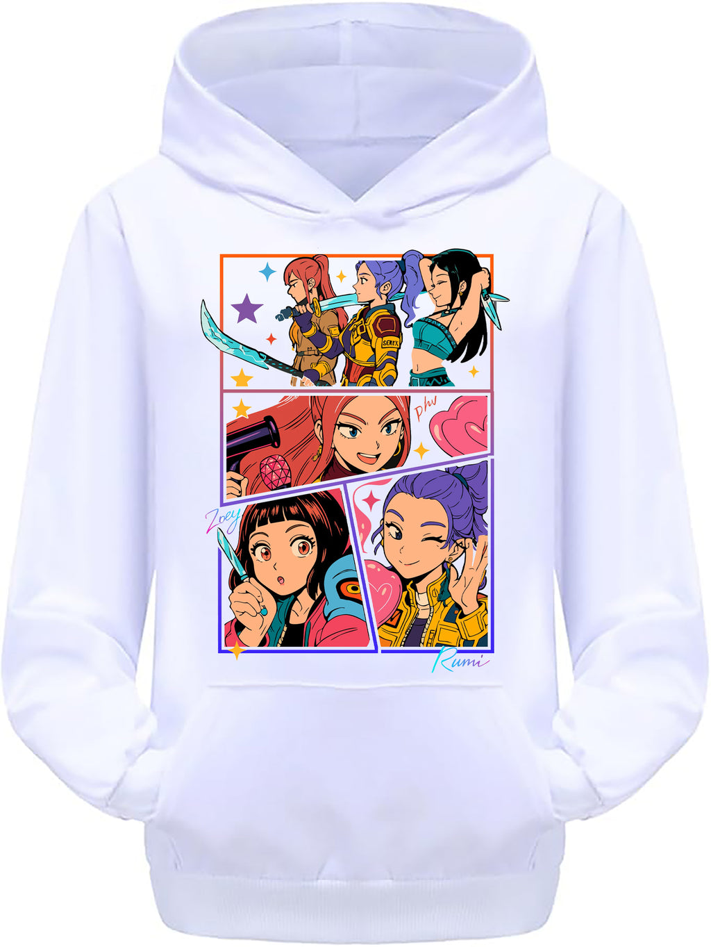 Felpa delle Huntrix - Mira, Rumi e Zoey v.3