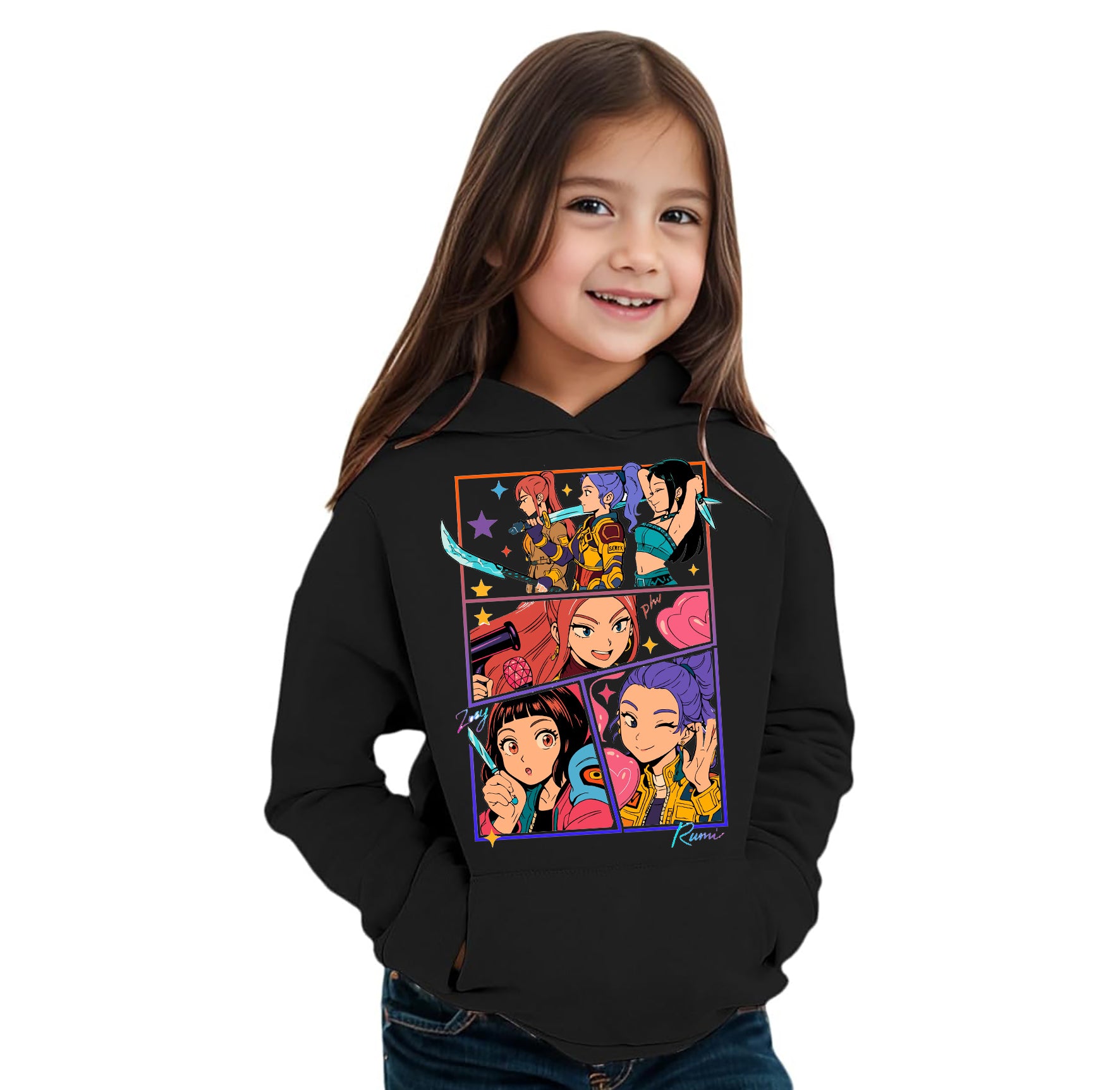 Felpa delle Huntrix - Mira, Rumi e Zoey v.3