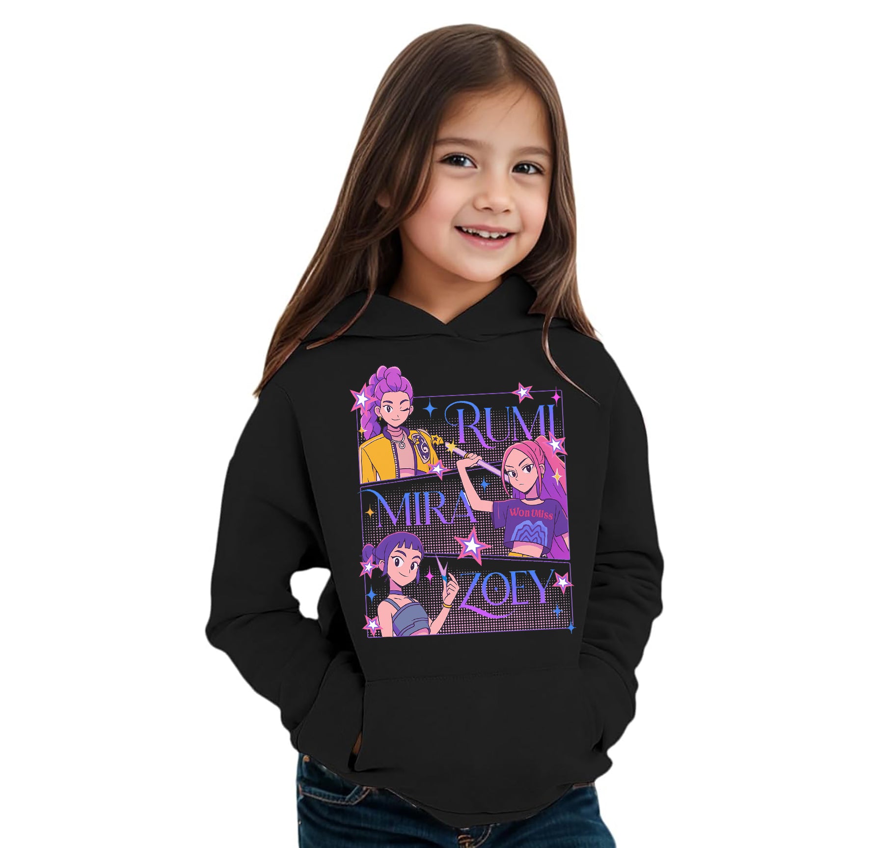 Felpa delle Huntrix - Mira, Rumi e Zoey v.4