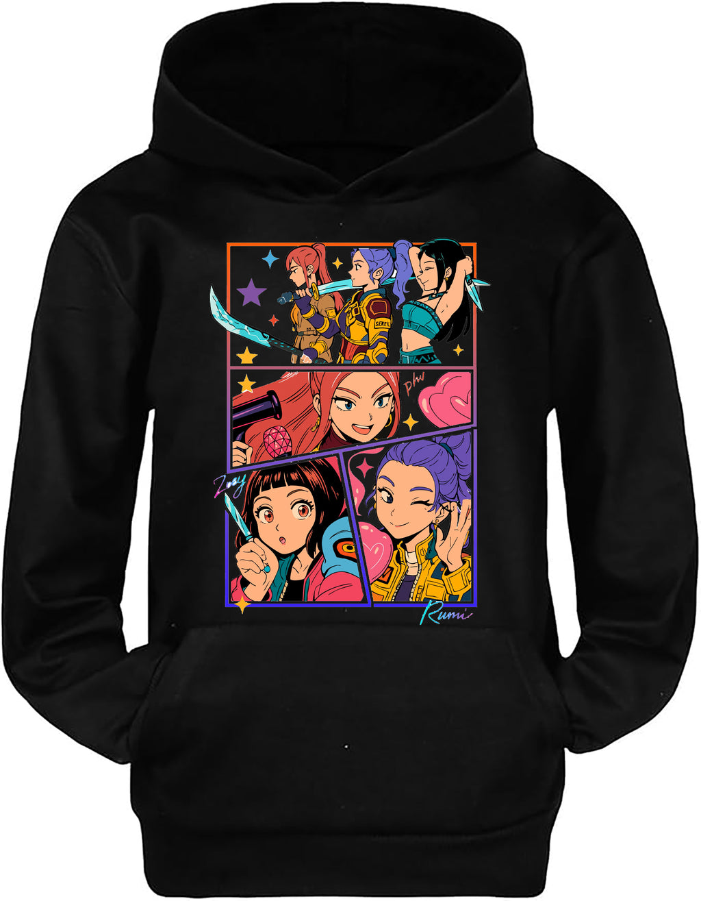 Felpa delle Huntrix - Mira, Rumi e Zoey v.3