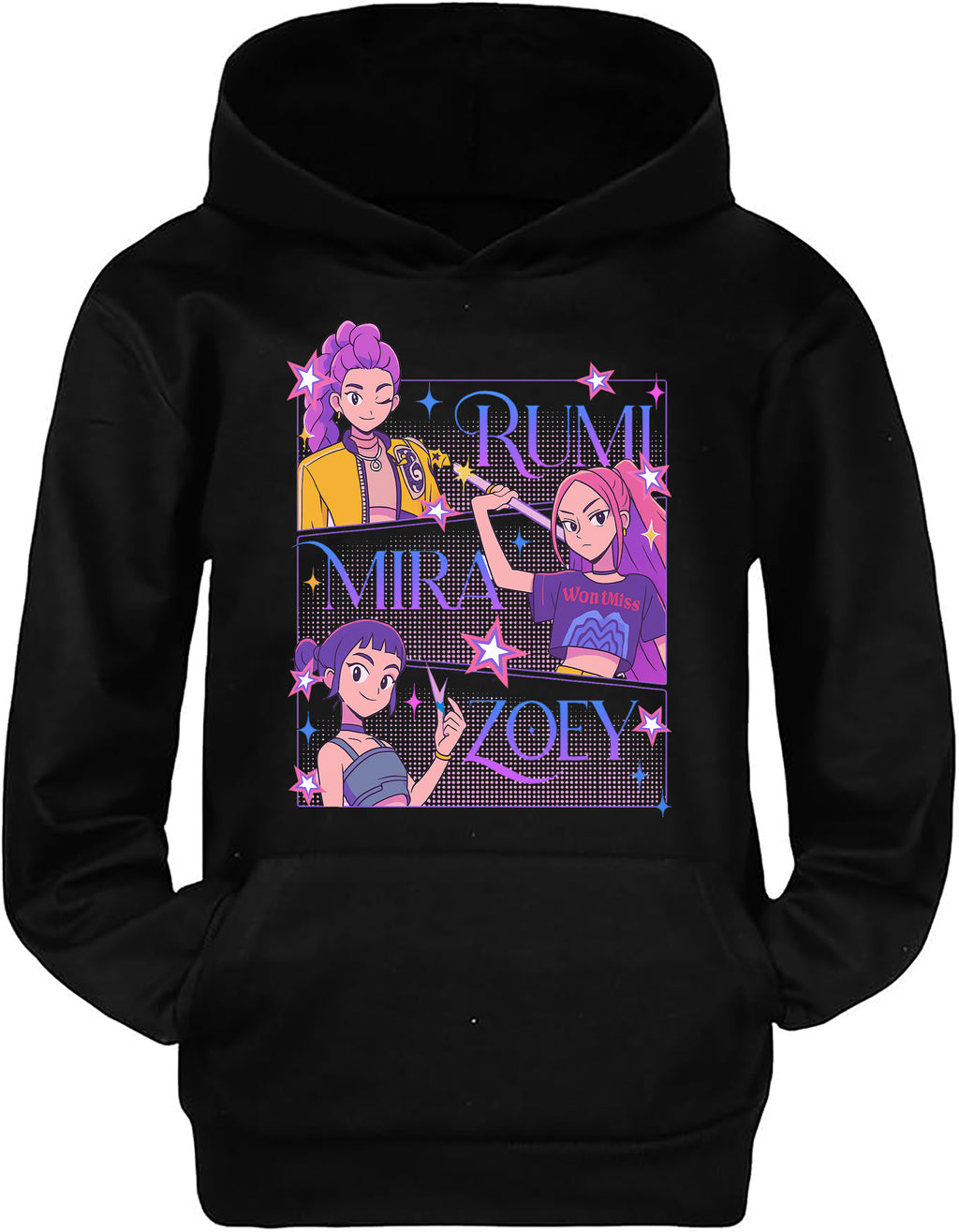 Felpa delle Huntrix - Mira, Rumi e Zoey v.4