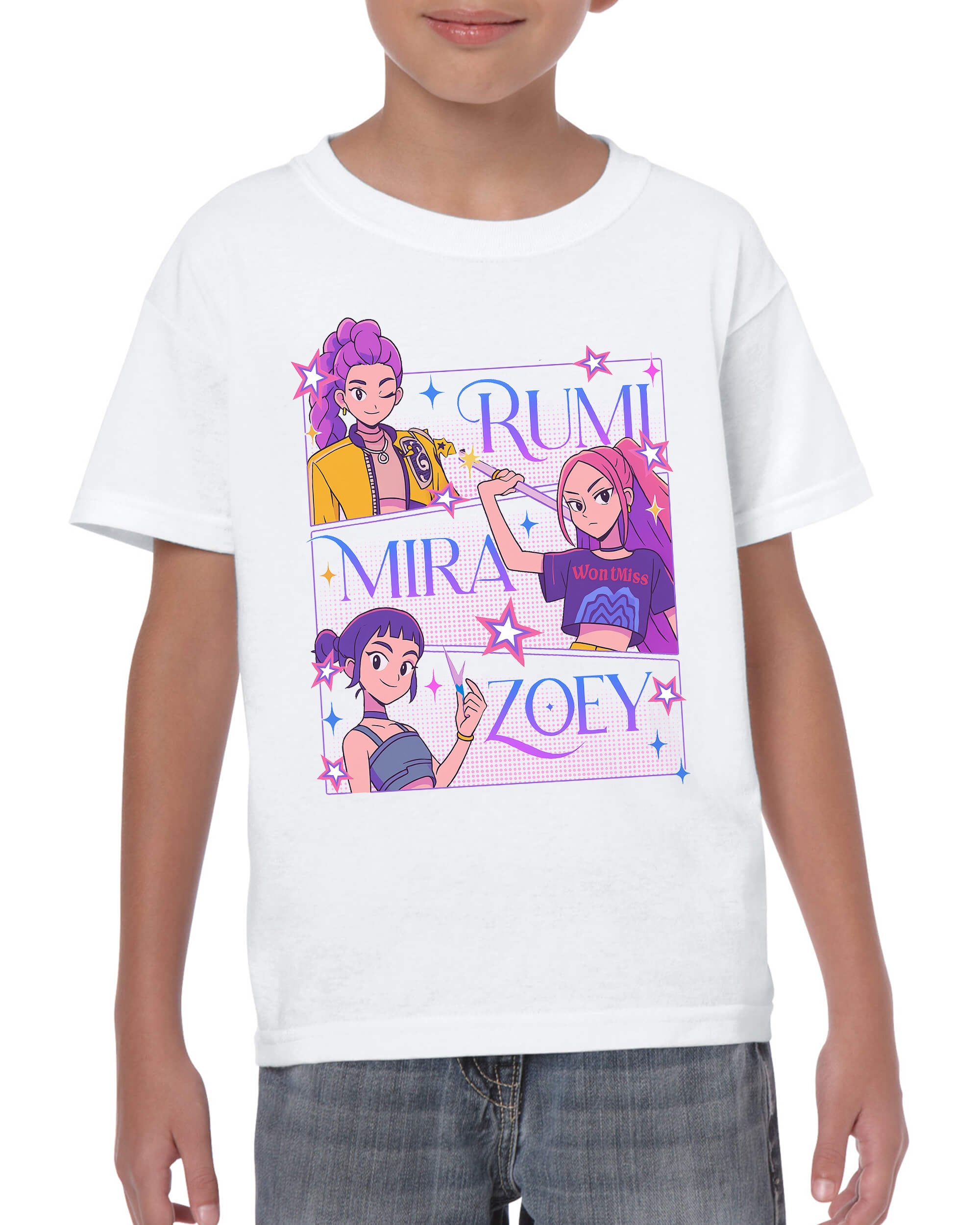 Maglietta delle Huntrix - Mira, Rumi e Zoey v.4