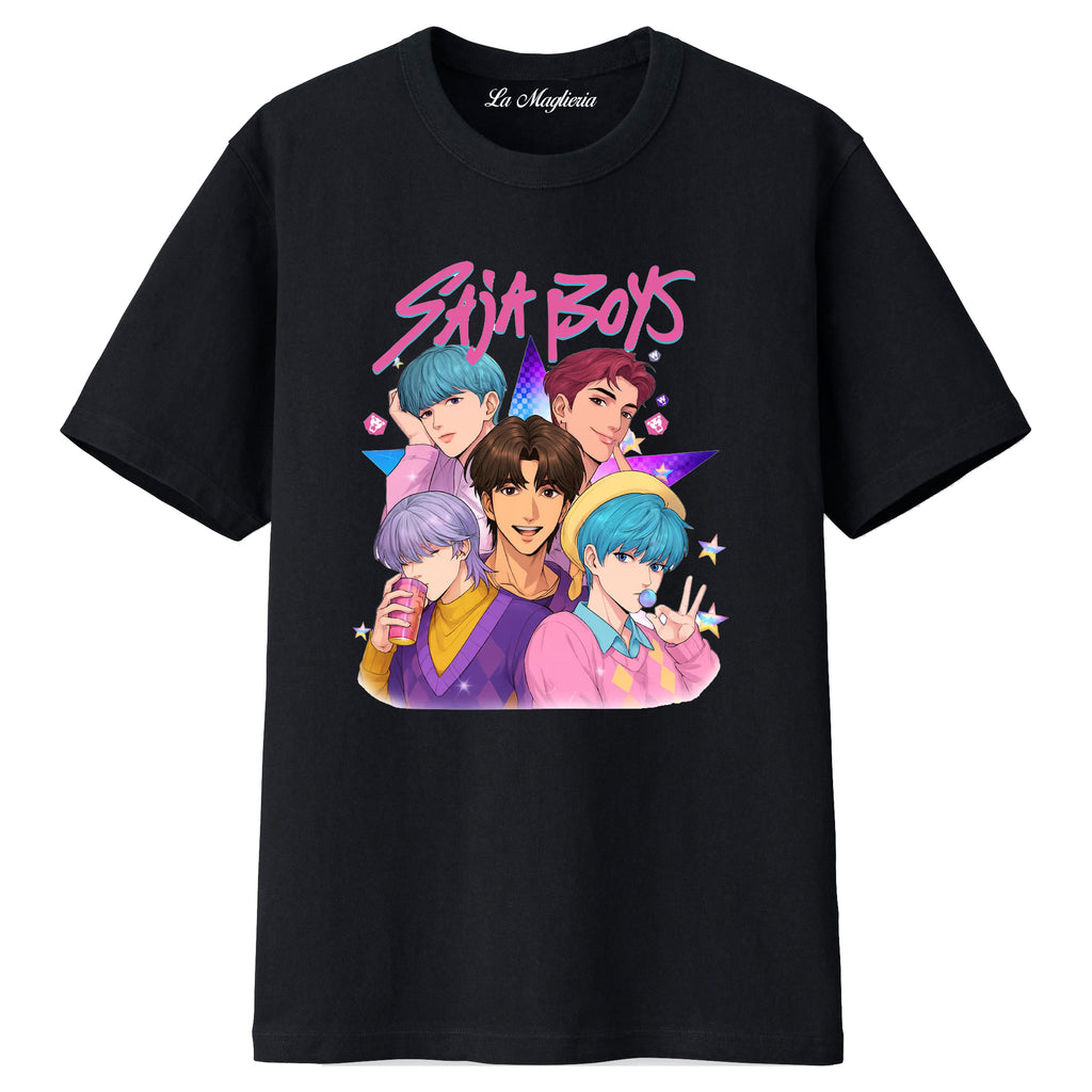 Maglietta dei Saja Boys - Jinu, Mistery, Abby, Baby, Romance